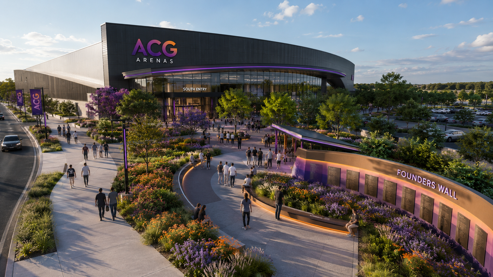ACG Arenas dedication garden